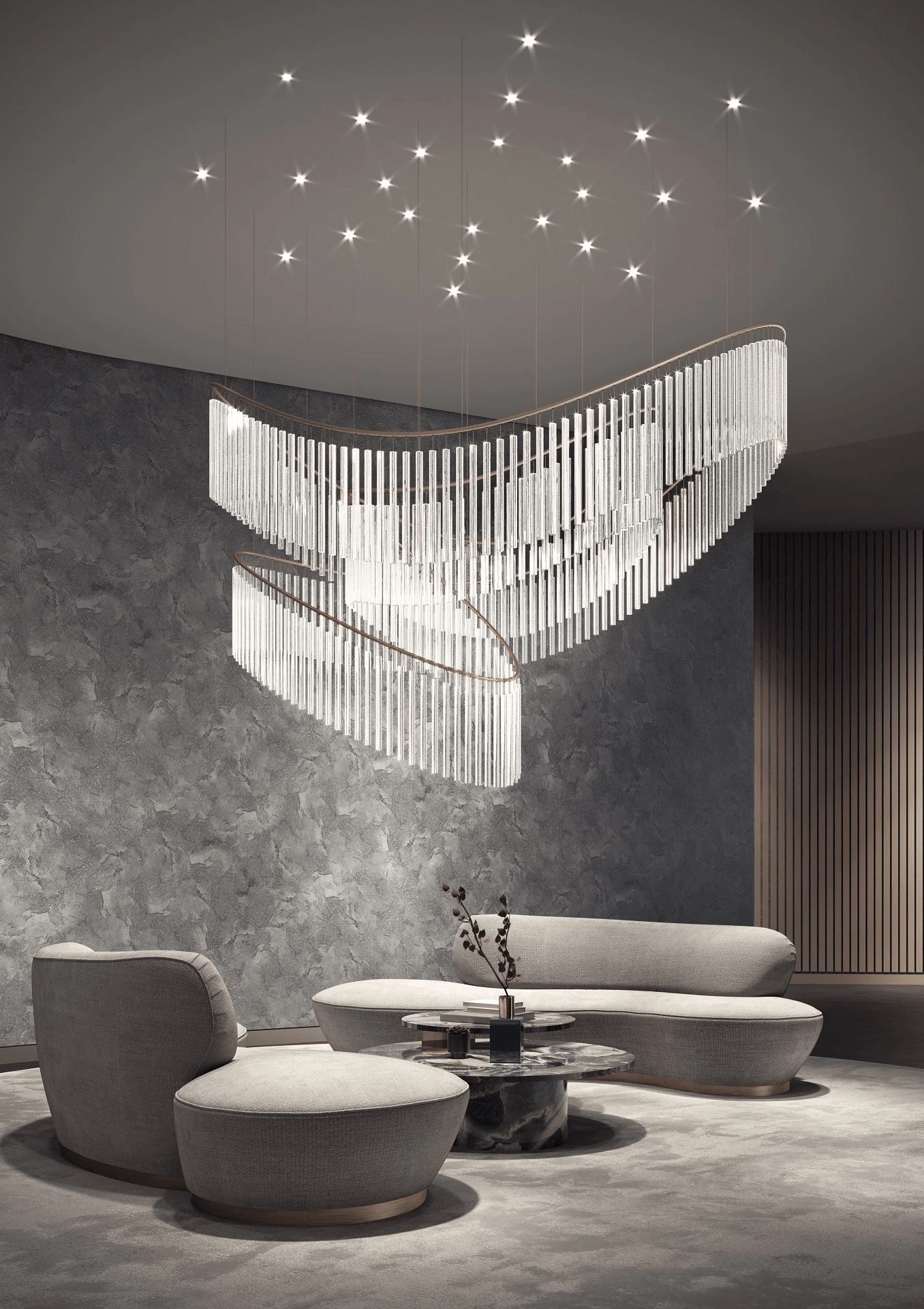 Crystal Spin Customize Chandelier