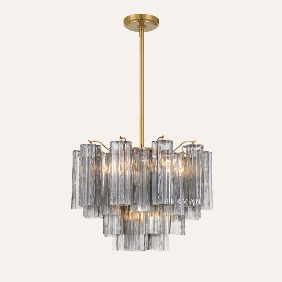 Addis Murano Glass Chandelier 17.8" 19.8" 22" 26.8" 32''D