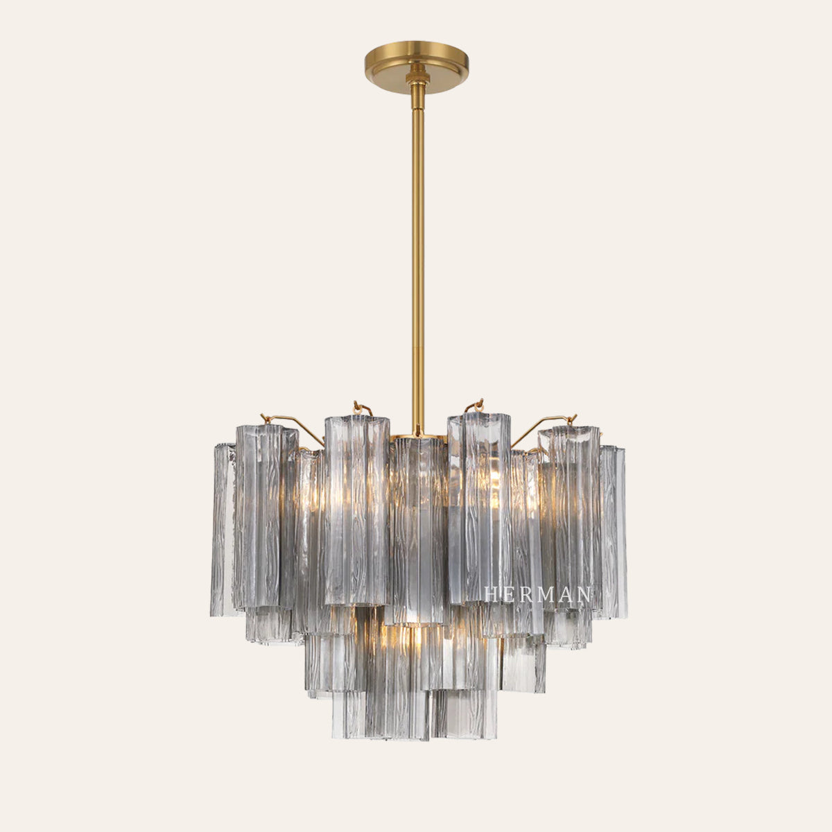 Addis Murano Glass Chandelier 17.8" 19.8" 22" 26.8" 32''D