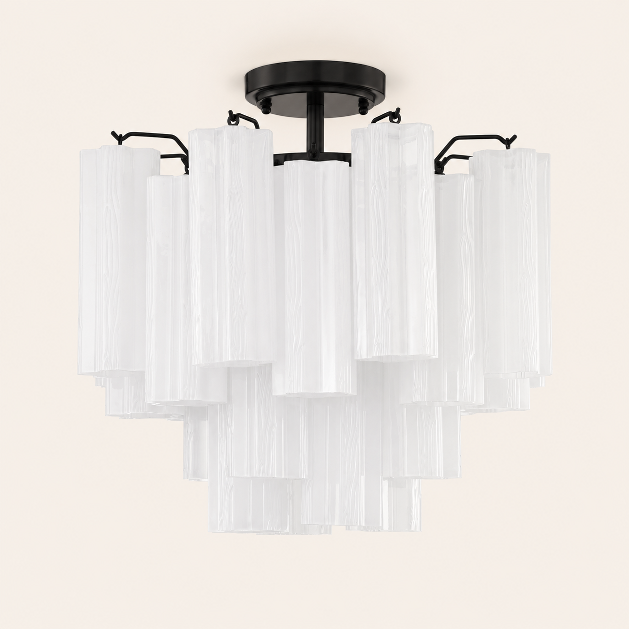 Addis Murano Glass Semi-Flush Ceiling Mount 17''W