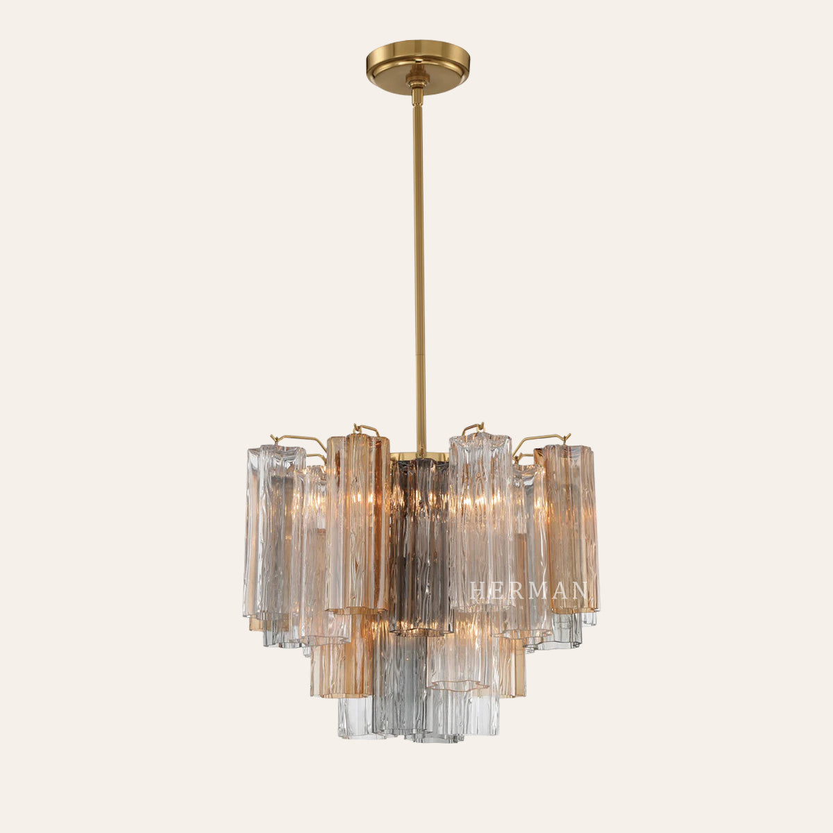 Addis Murano Glass Chandelier 17.8" 19.8" 22" 26.8" 32''D