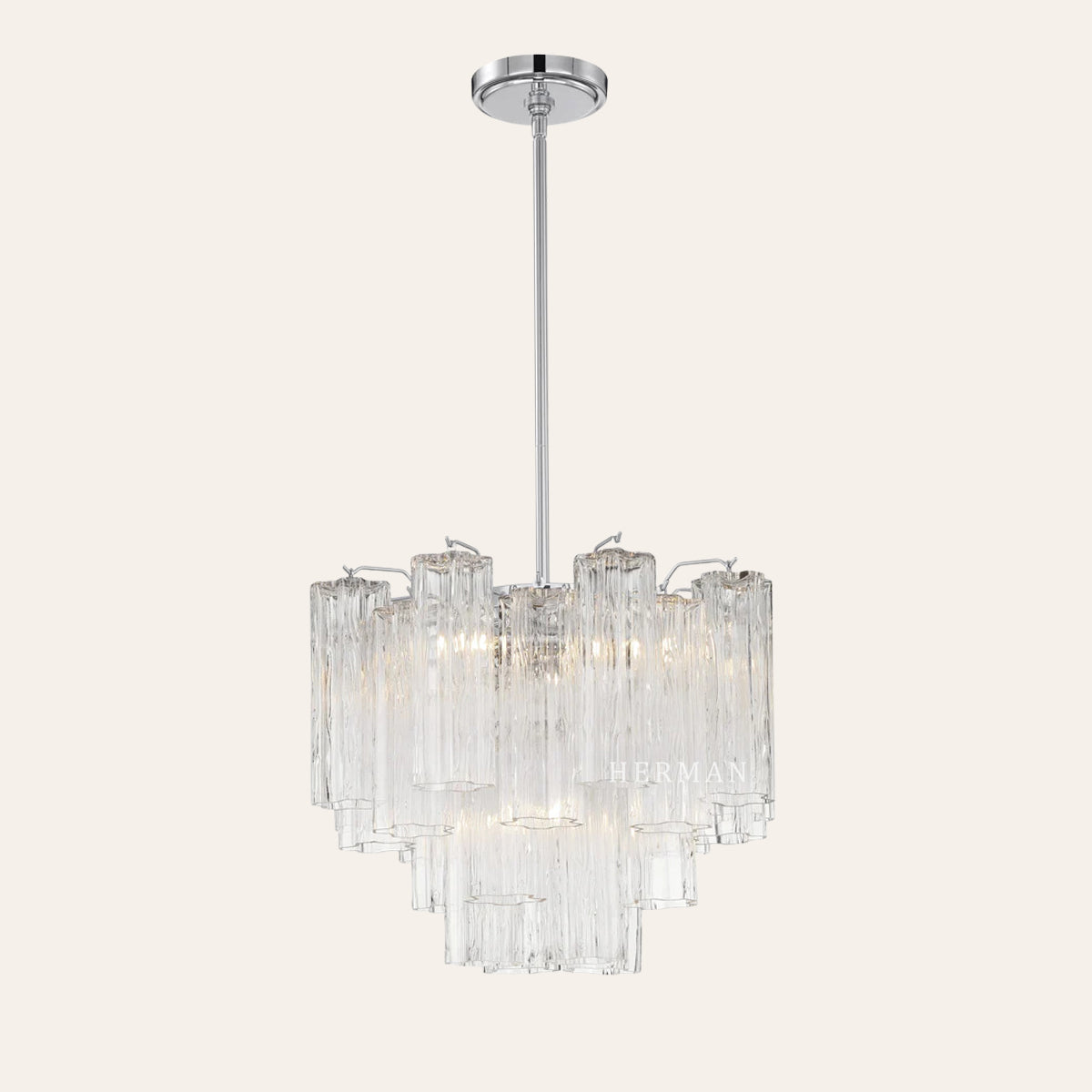 Addis Murano Glass Chandelier 17.8" 19.8" 22" 26.8" 32''D