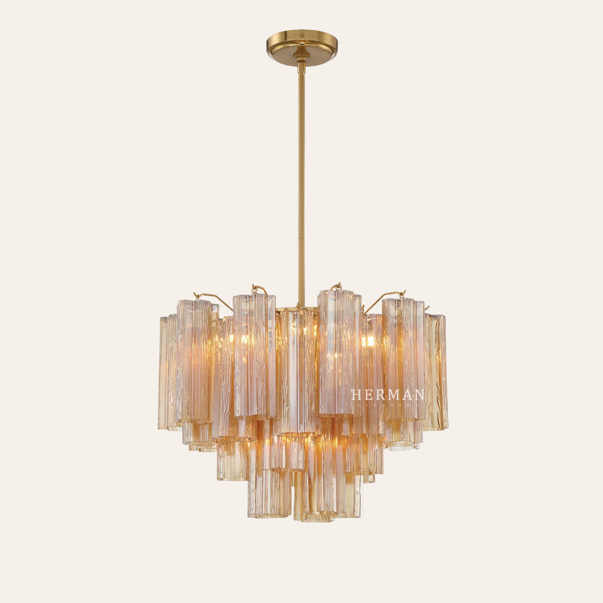Addis Murano Glass Chandelier 17.8" 19.8" 22" 26.8" 32''D