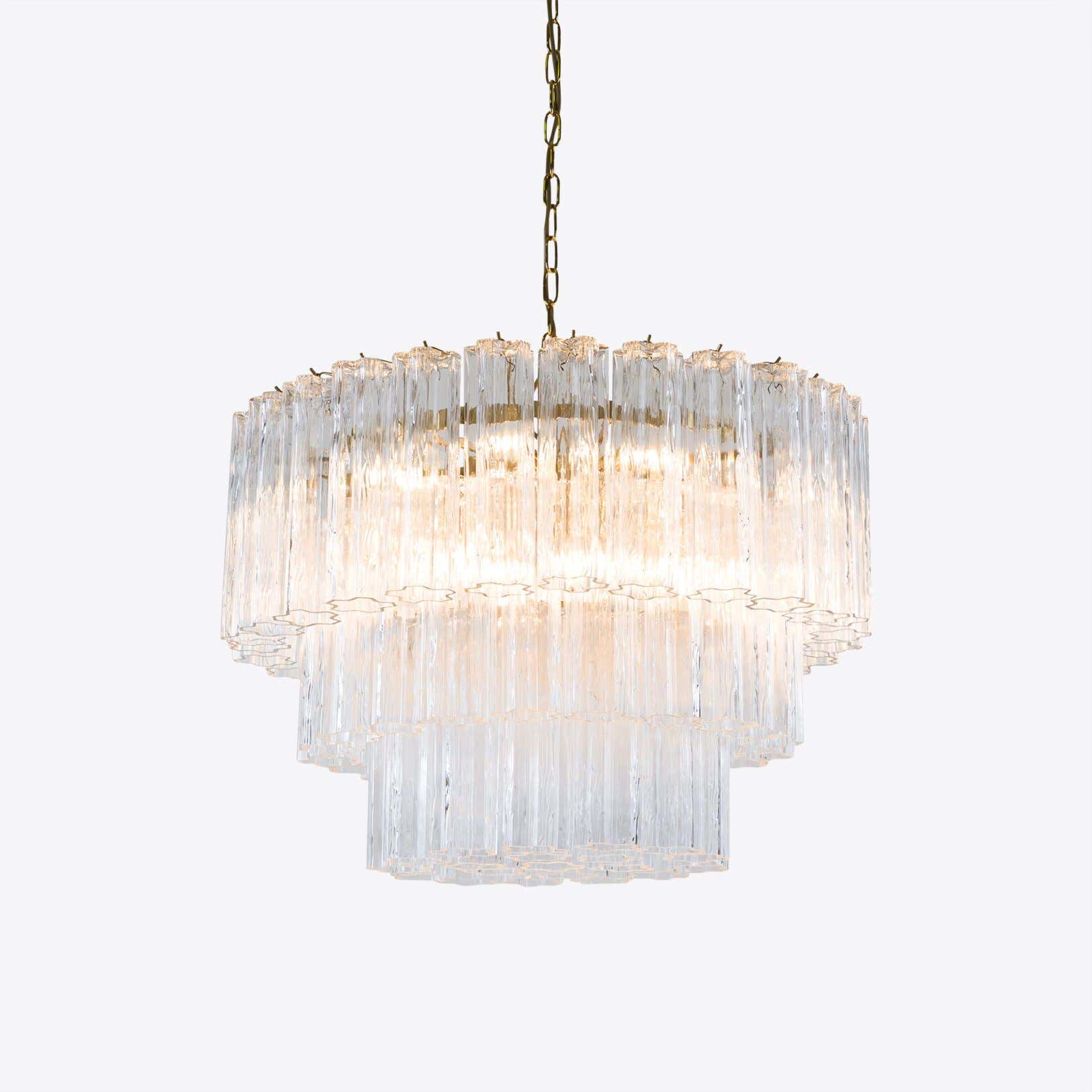 Medium Treviso Murano Chandelier 28"
