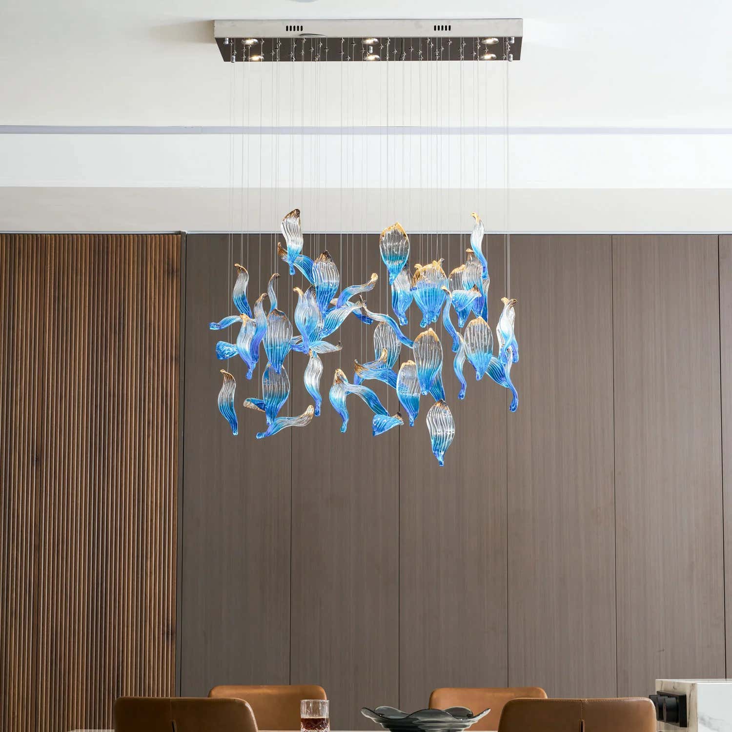 Ocean Drift Blown Glass Customize Chandelier
