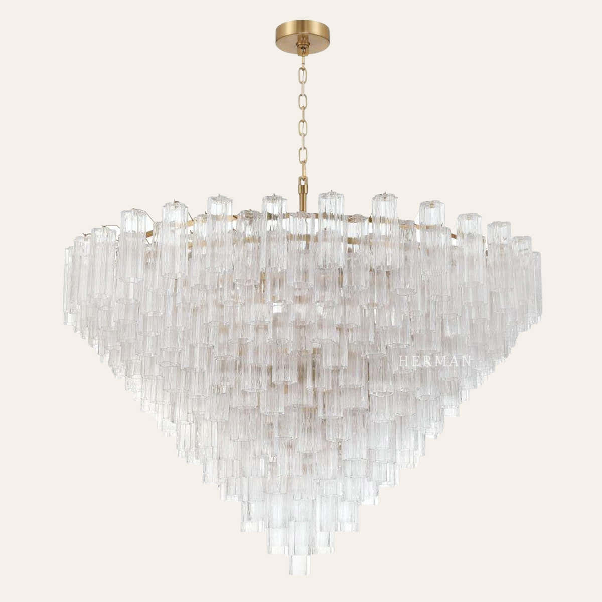 Addis Murano Glass 40 Light Chandelier 62" W