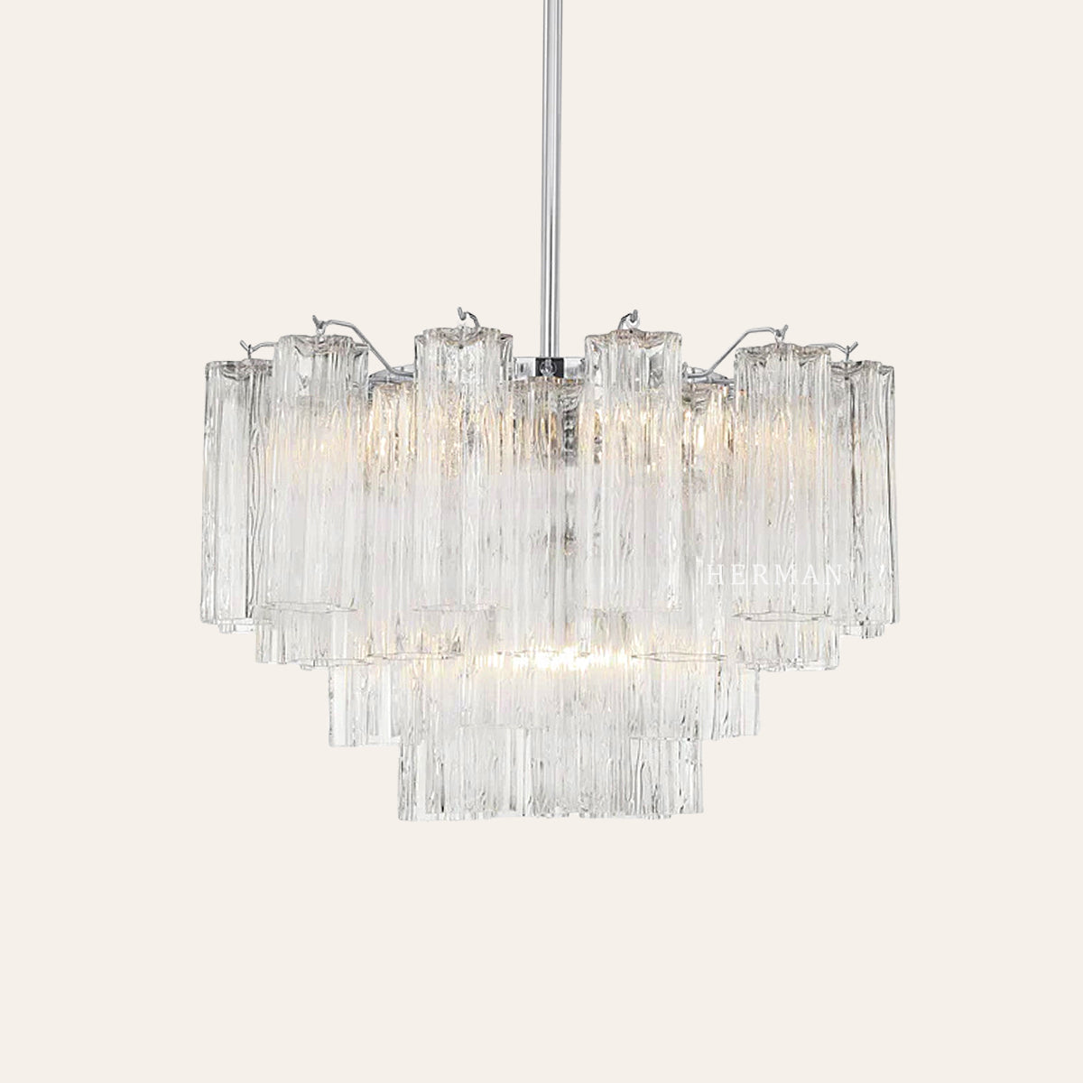 Addis Murano Glass Chandelier 17.8" 19.8" 22" 26.8" 32''D