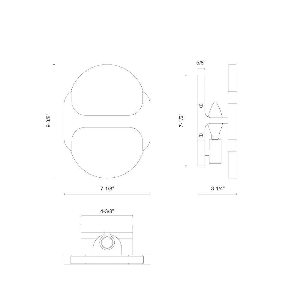 Hopkins Alabaster Sconce 9"–17"