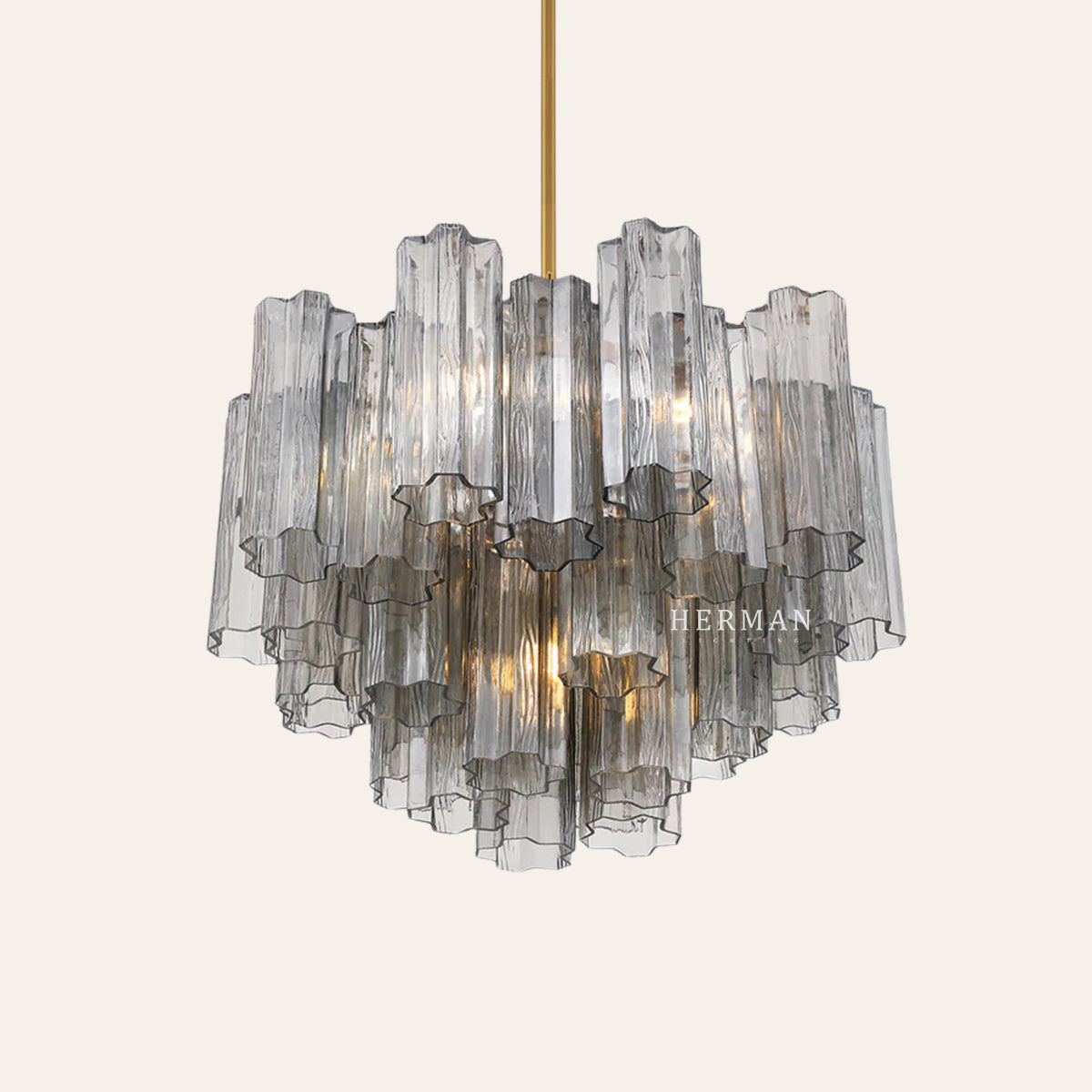 Addis Murano Glass Chandelier 17.8" 19.8" 22" 26.8" 32''D