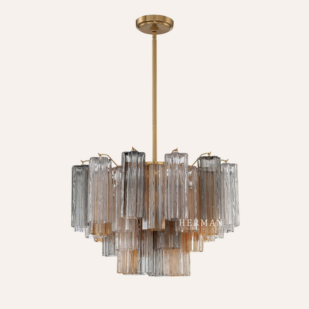 Addis Murano Glass Chandelier 17.8" 19.8" 22" 26.8" 32''D