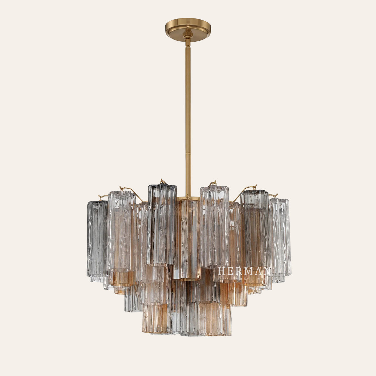 Addis Murano Glass Chandelier 17.8" 19.8" 22" 26.8" 32''D