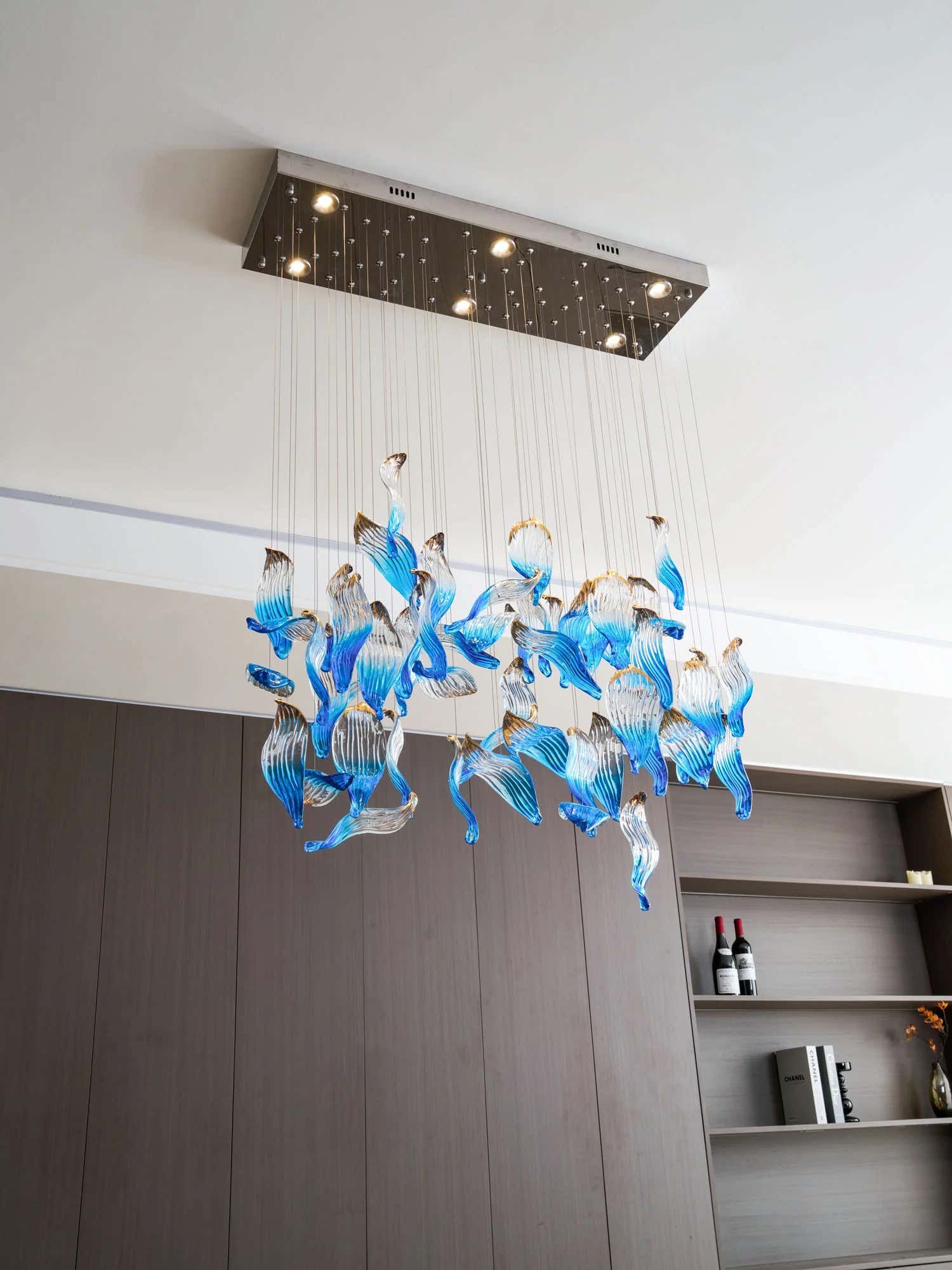 Ocean Drift Blown Glass Customize Chandelier