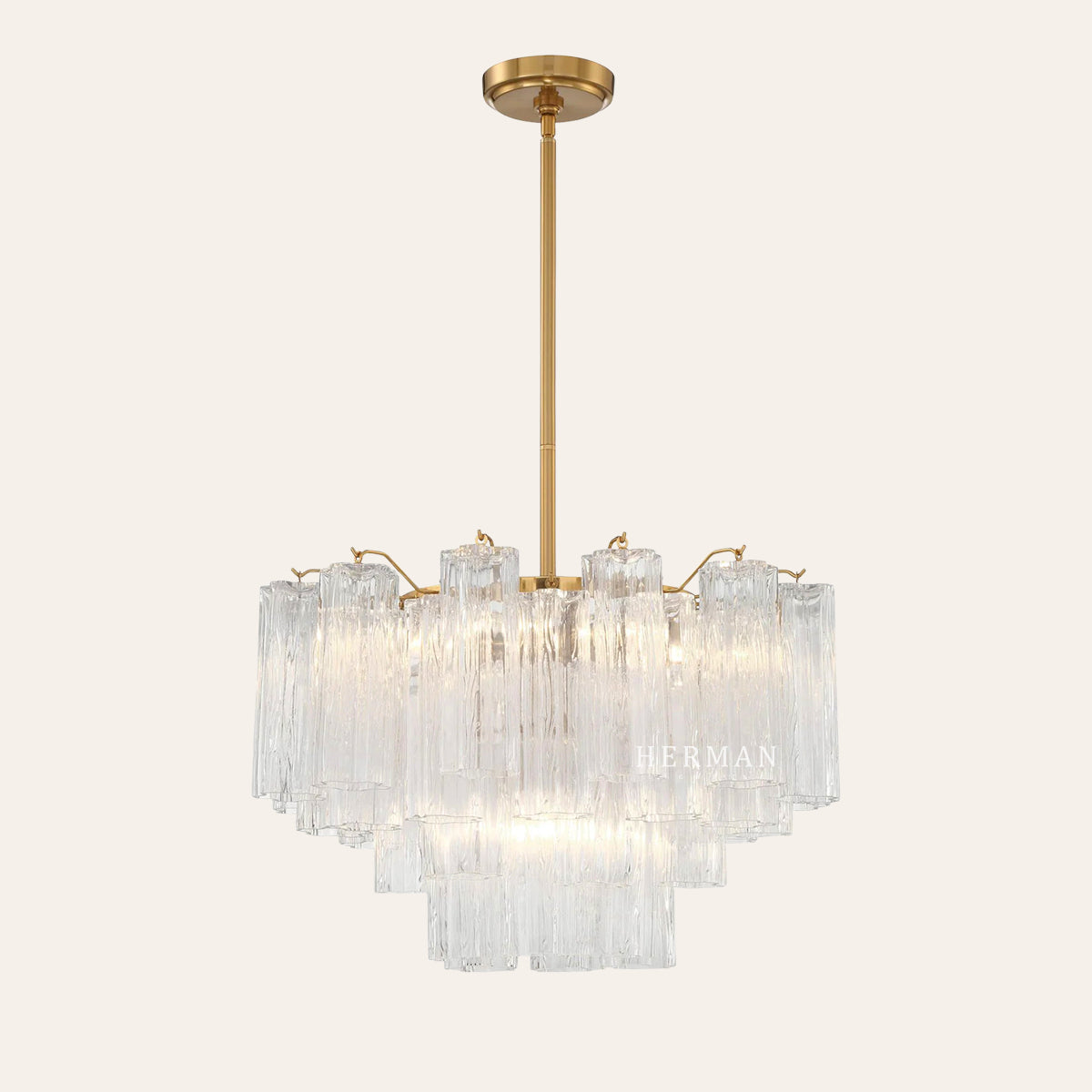 Addis Murano Glass Chandelier 17.8" 19.8" 22" 26.8" 32''D