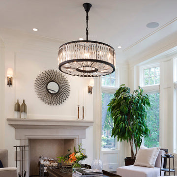 Lita Glass Round Chandelier