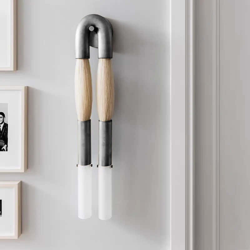 Double Head Antonia Horsehair Sconce