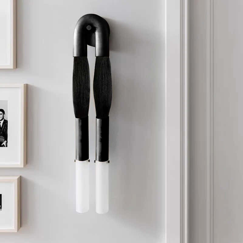 Double Head Antonia Horsehair Sconce