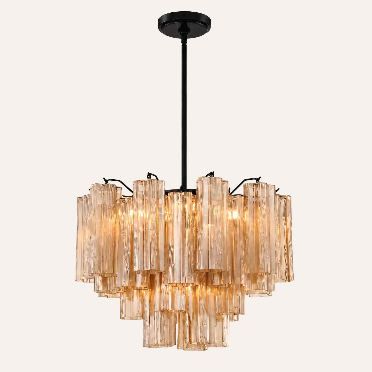 Addis Murano Glass Chandelier 17.8" 19.8" 22" 26.8" 32''D
