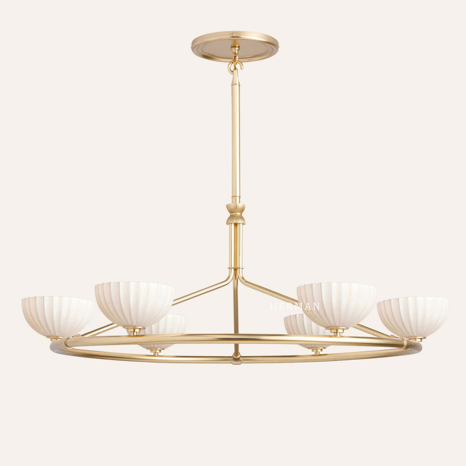 Enzo 48" Glass Round Chandelier