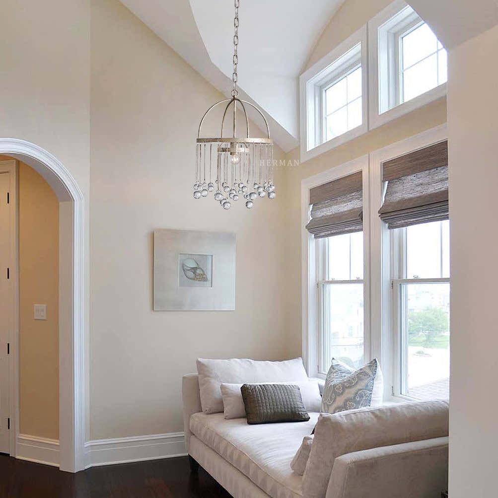 Aubrey Modern Crystal Ball Pendant Lamp