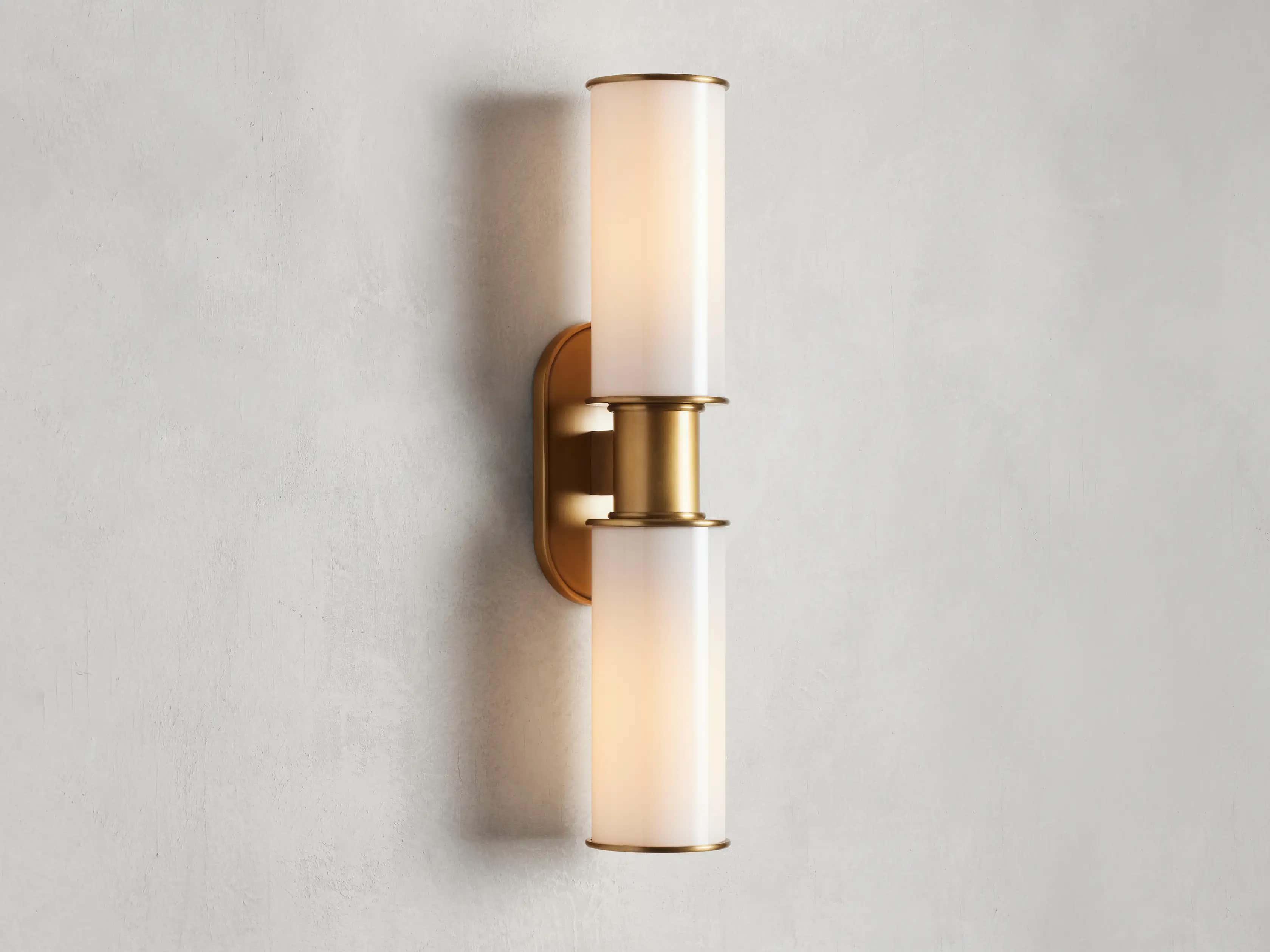 Harrlin Double Sconce in Milk