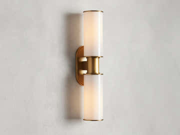 Harrlin Double Sconce in Milk