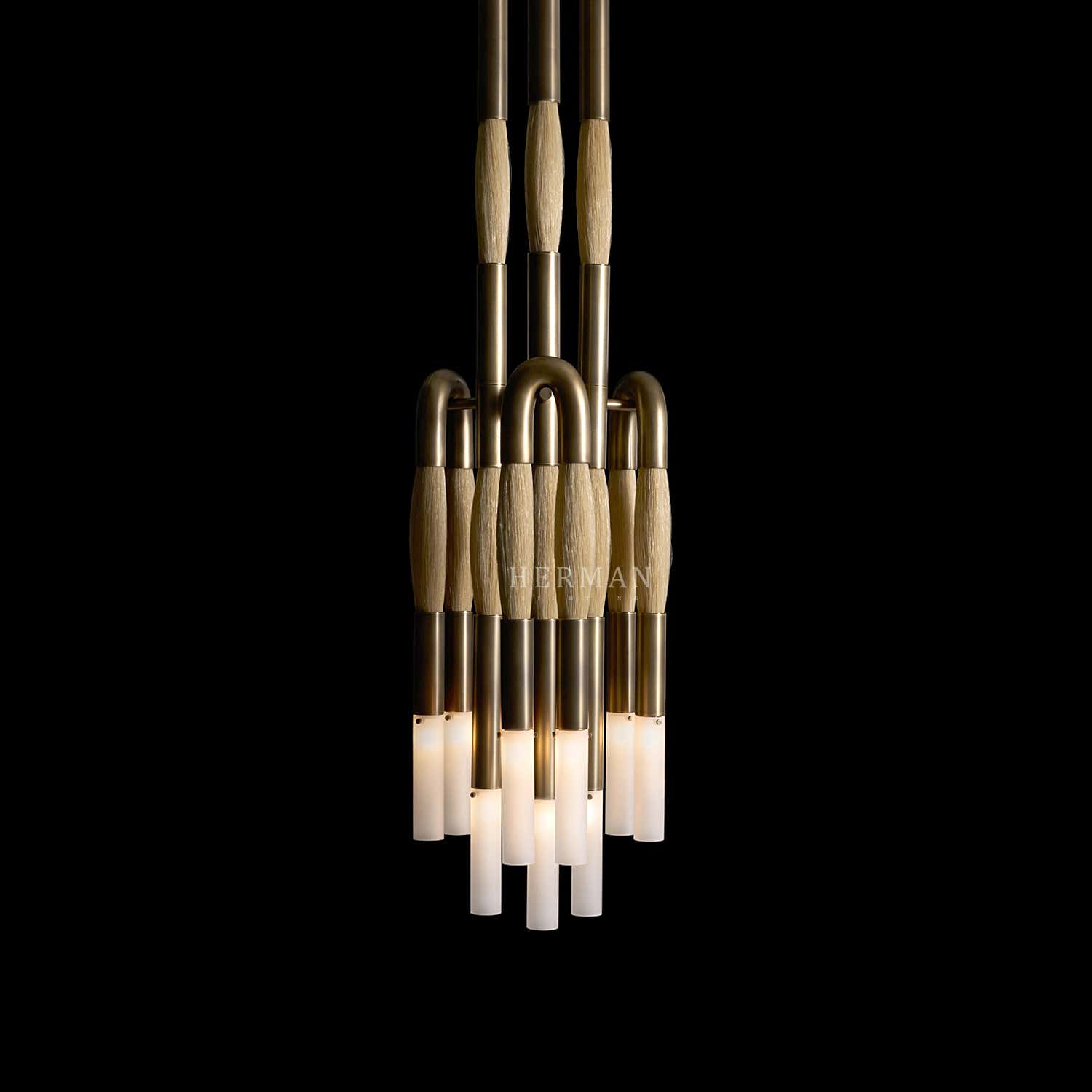 Heritage Horsehair 9-Light Pendant