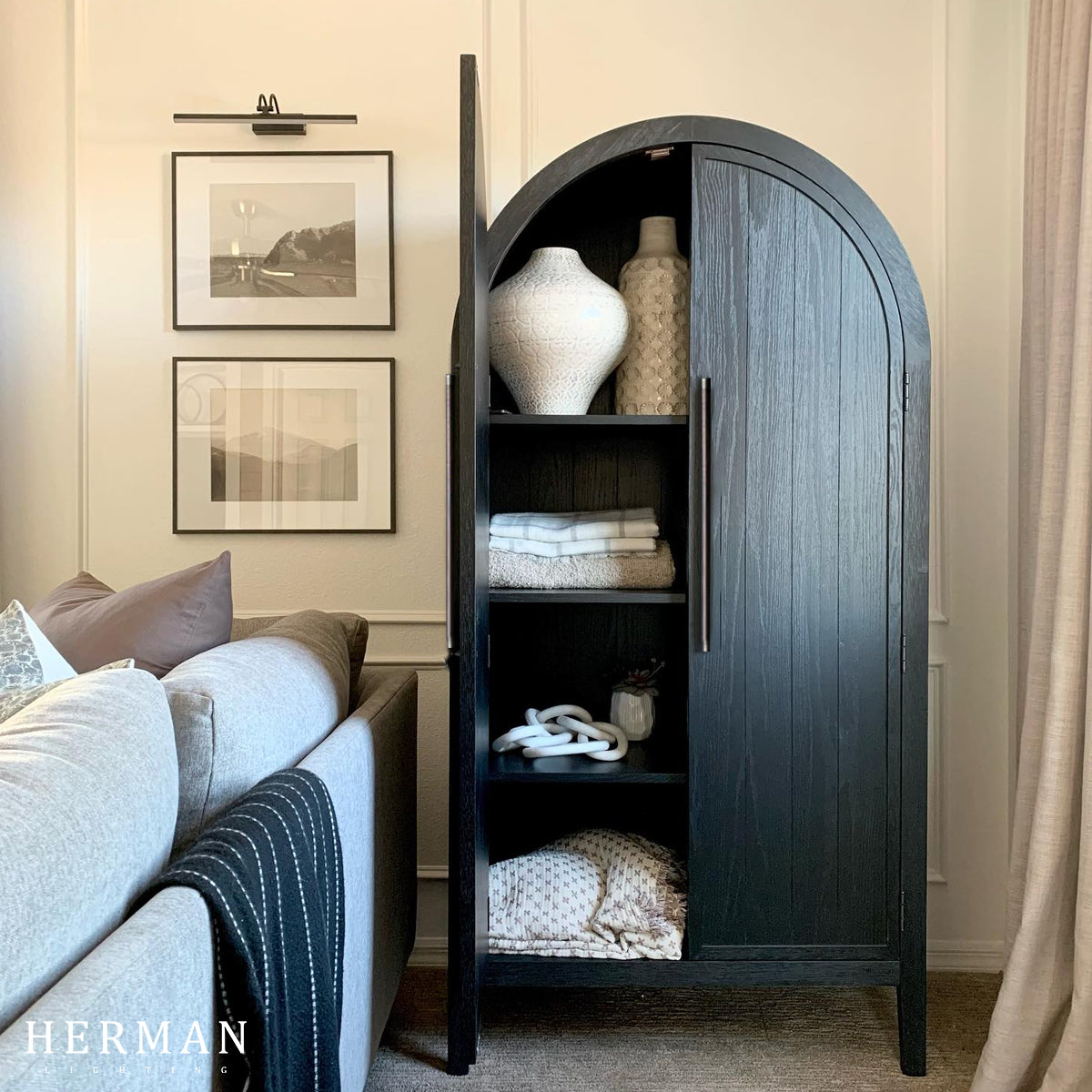 Hattie Accent Cabinet in Oak 36"W 46"W