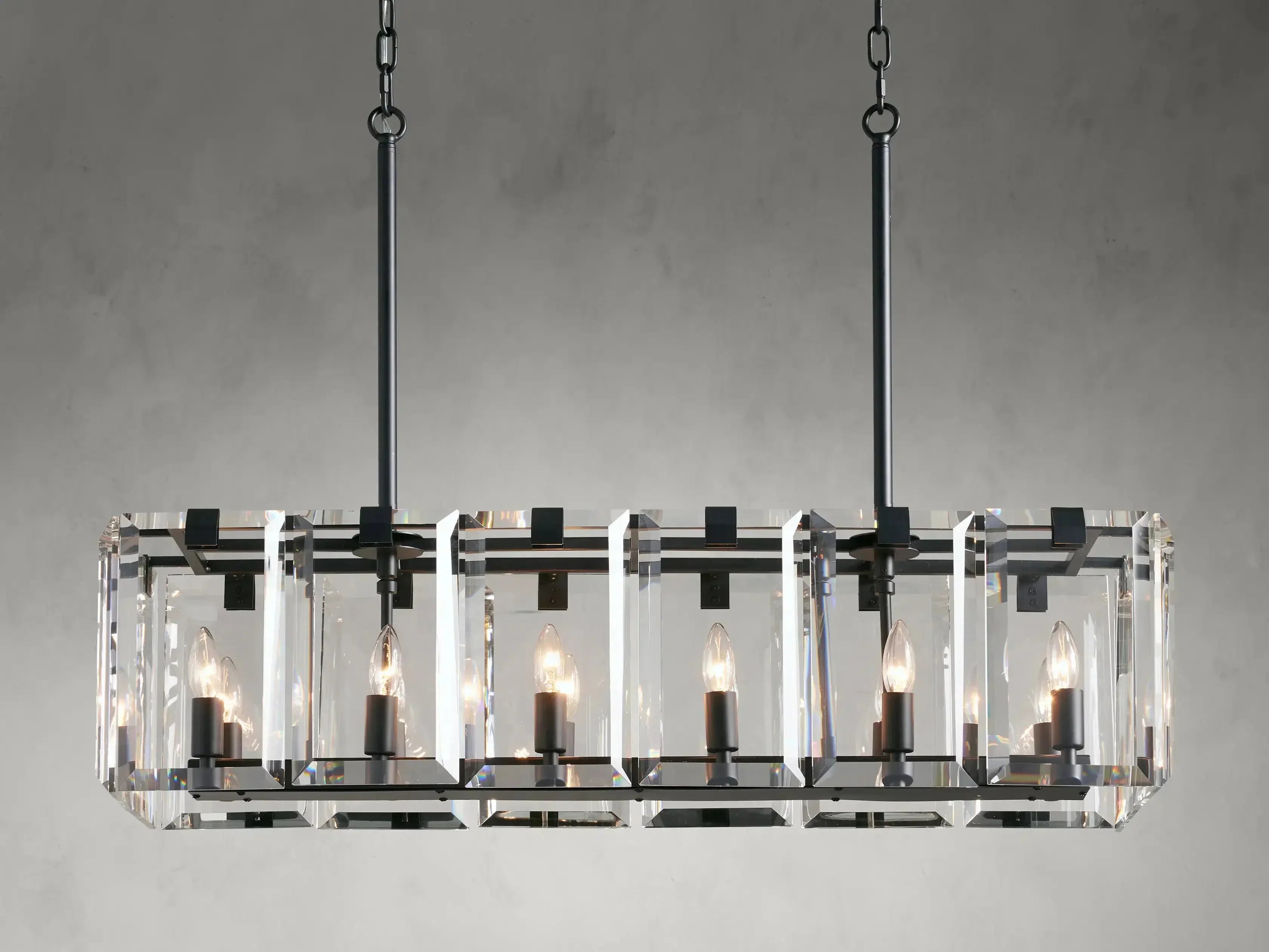 Amaya Rectangular Chandelier 40'' 53''