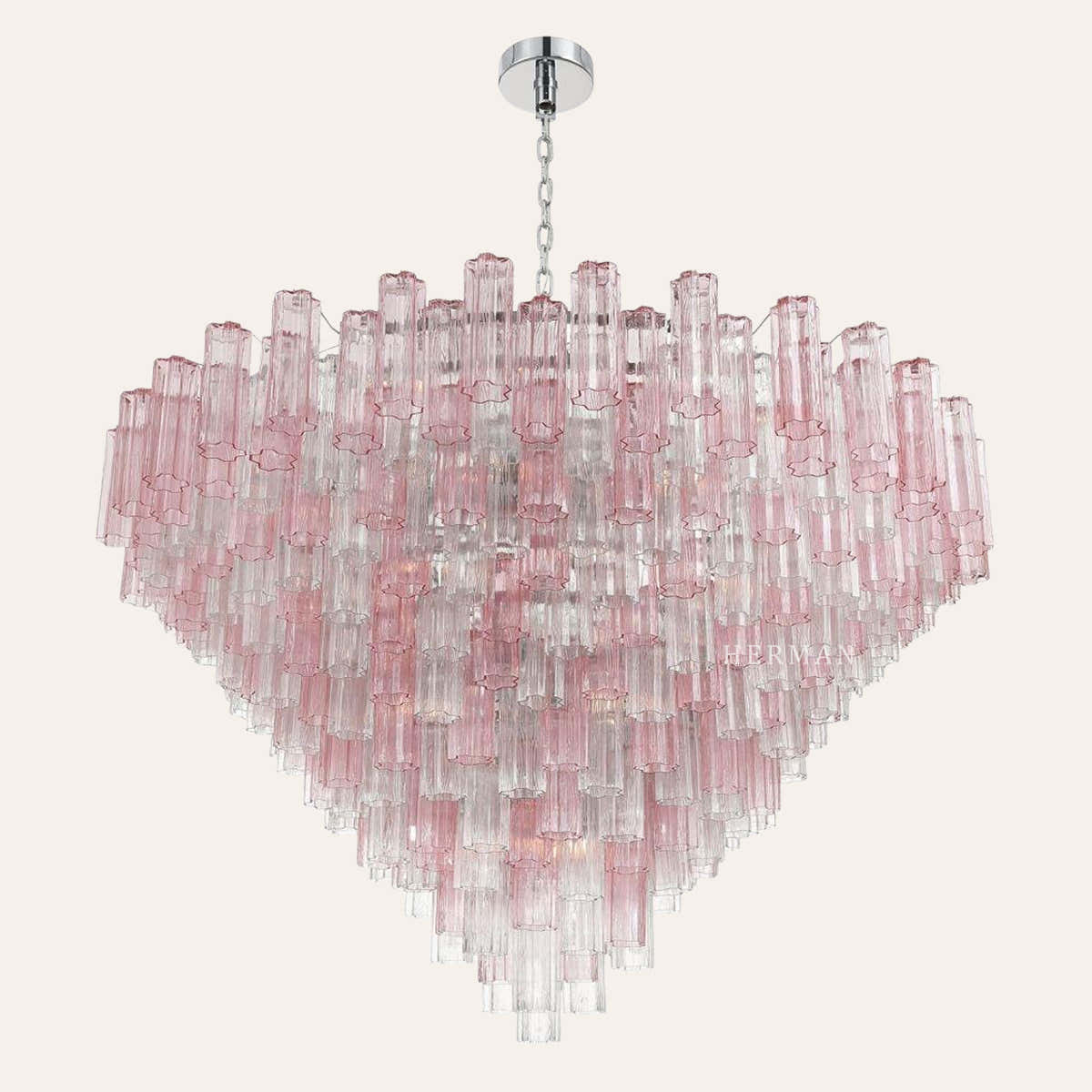 Addis Murano Glass 40 Light Chandelier 62" W