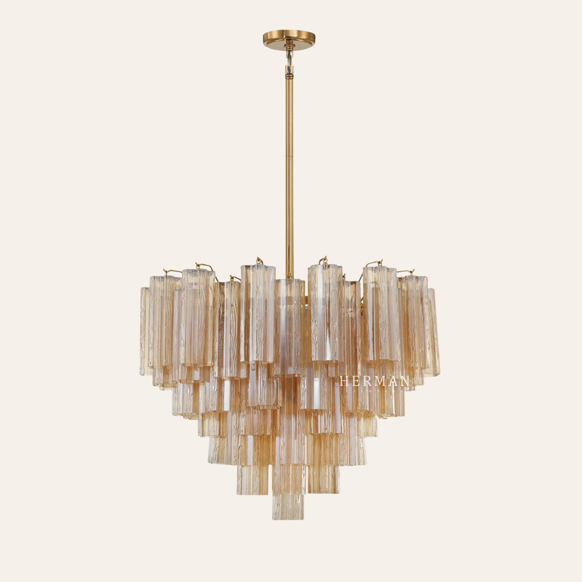 Addis Murano Glass Chandelier 17.8" 19.8" 22" 26.8" 32''D