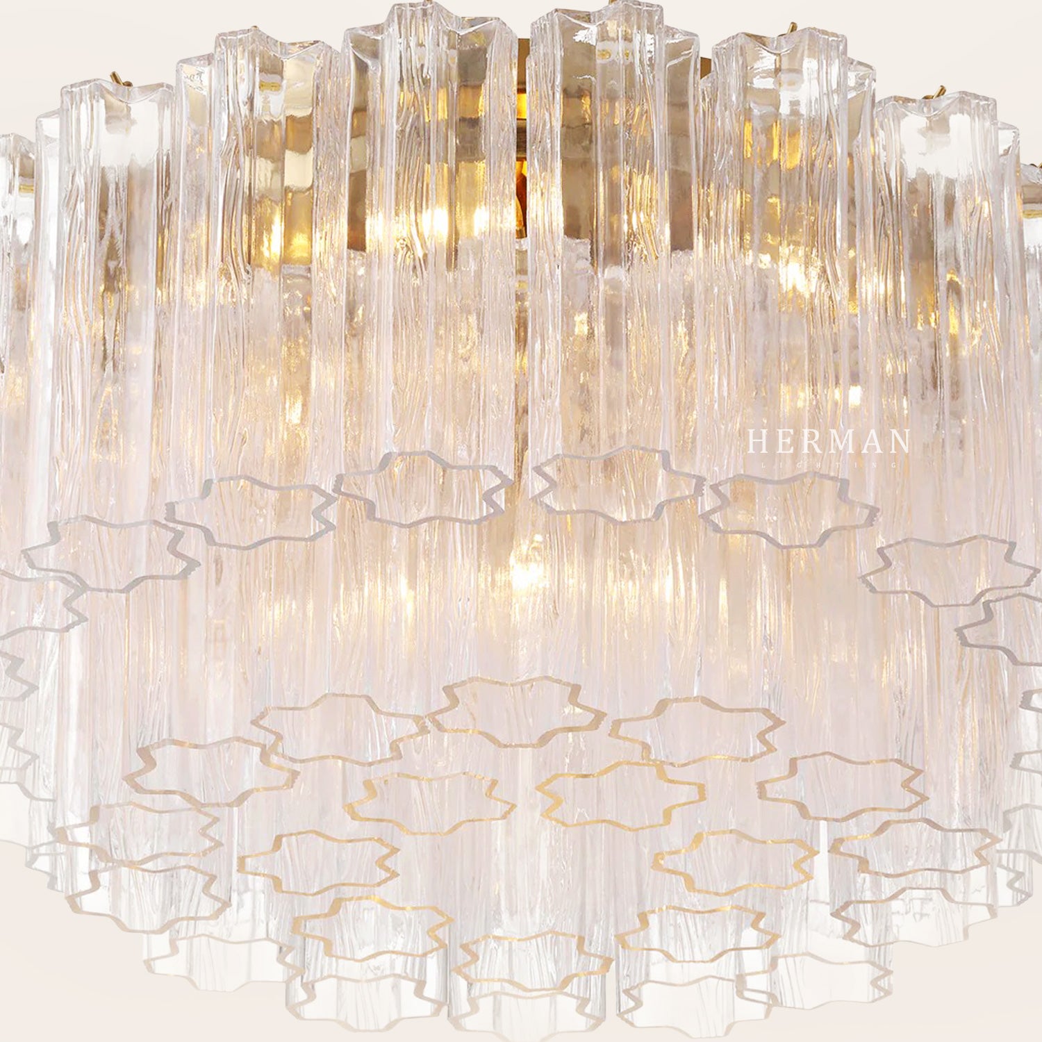 Addis Murano Glass Flushmount 22"/32"