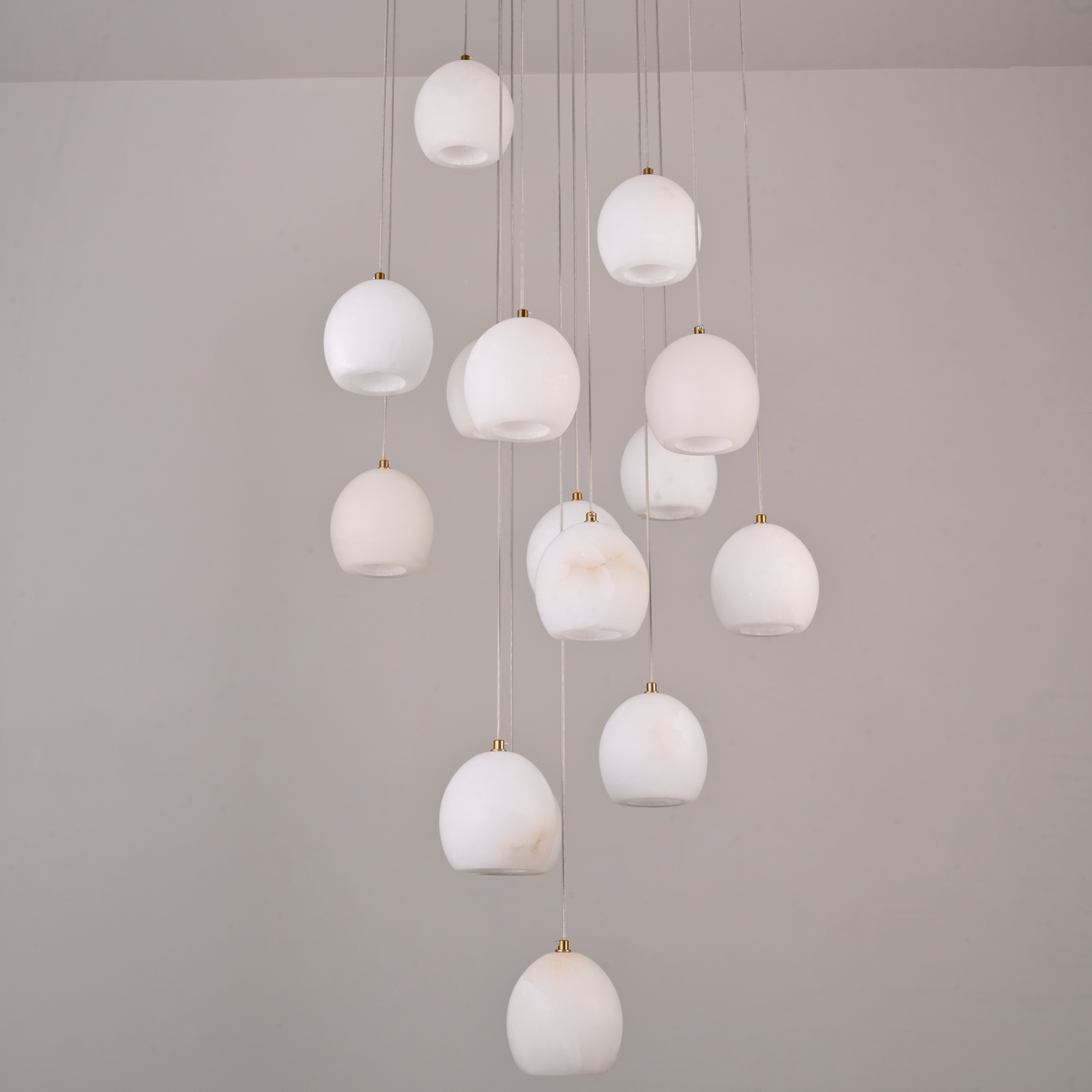 Arica Alabaster Round Chandelier