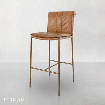 Eugina Leather Stool