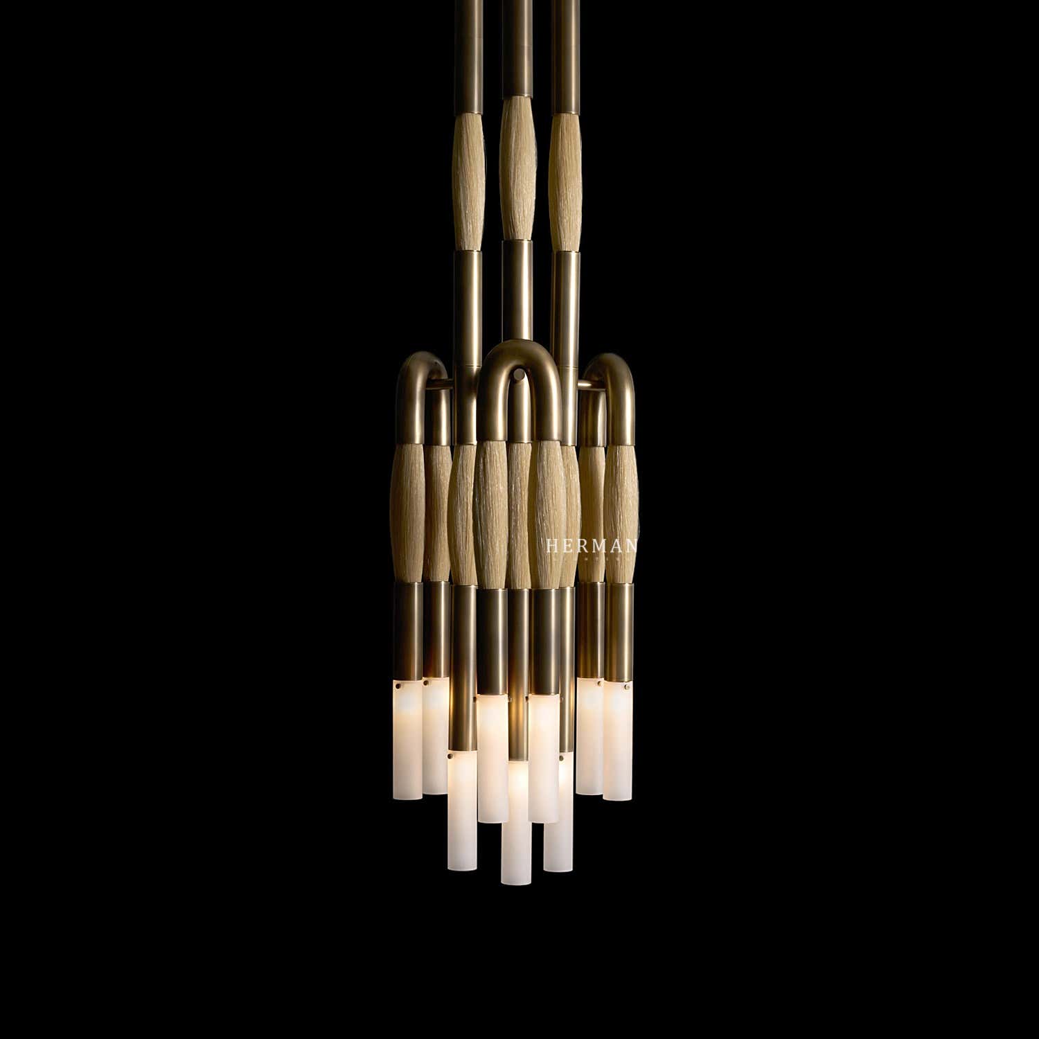 Heritage Horsehair 9-Light Pendant