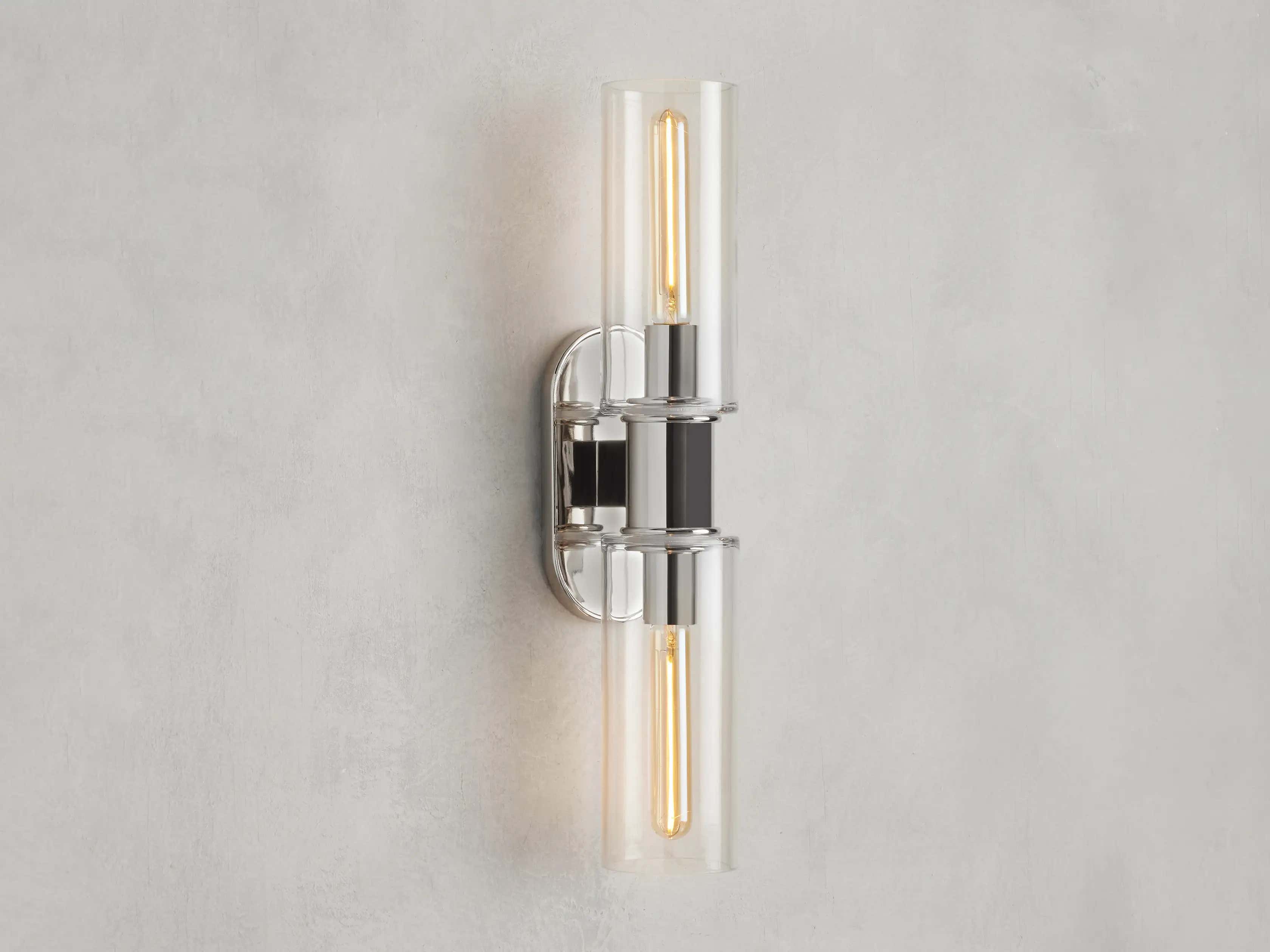 Harrlin Double Sconce in Clear