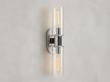 Harrlin Double Sconce in Clear