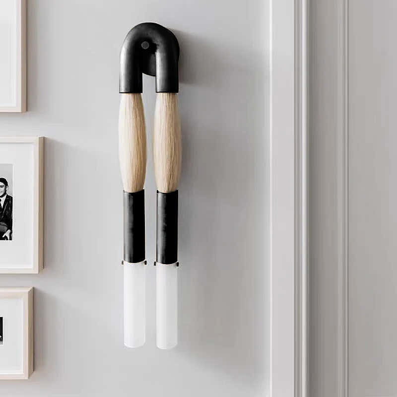 Double Head Antonia Horsehair Sconce