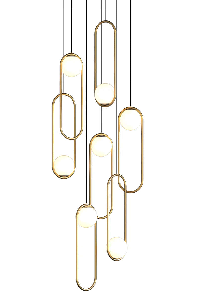 Luminous Modern LED Opal Glass Chandelier