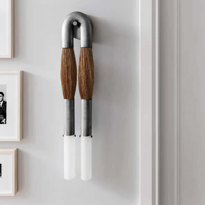 Double Head Antonia Horsehair Sconce