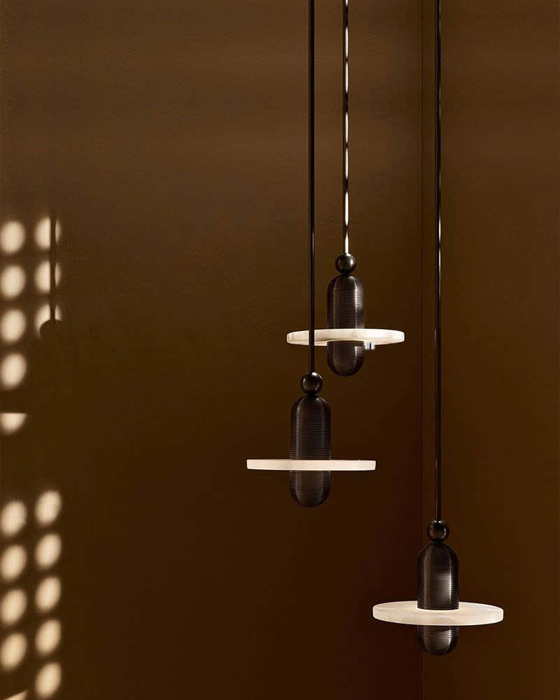 Alabaster Modern Marble Ring Pendant Light