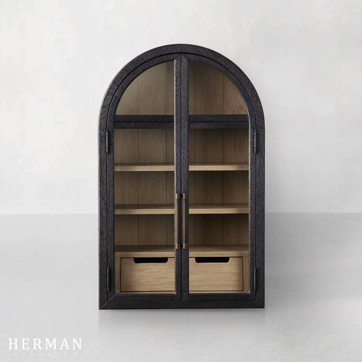 Hattie Wall Mounted Cabinet in Oak 24"W