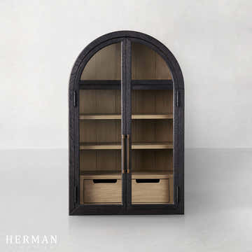 Hattie Wall Mounted Cabinet in Oak 24"W
