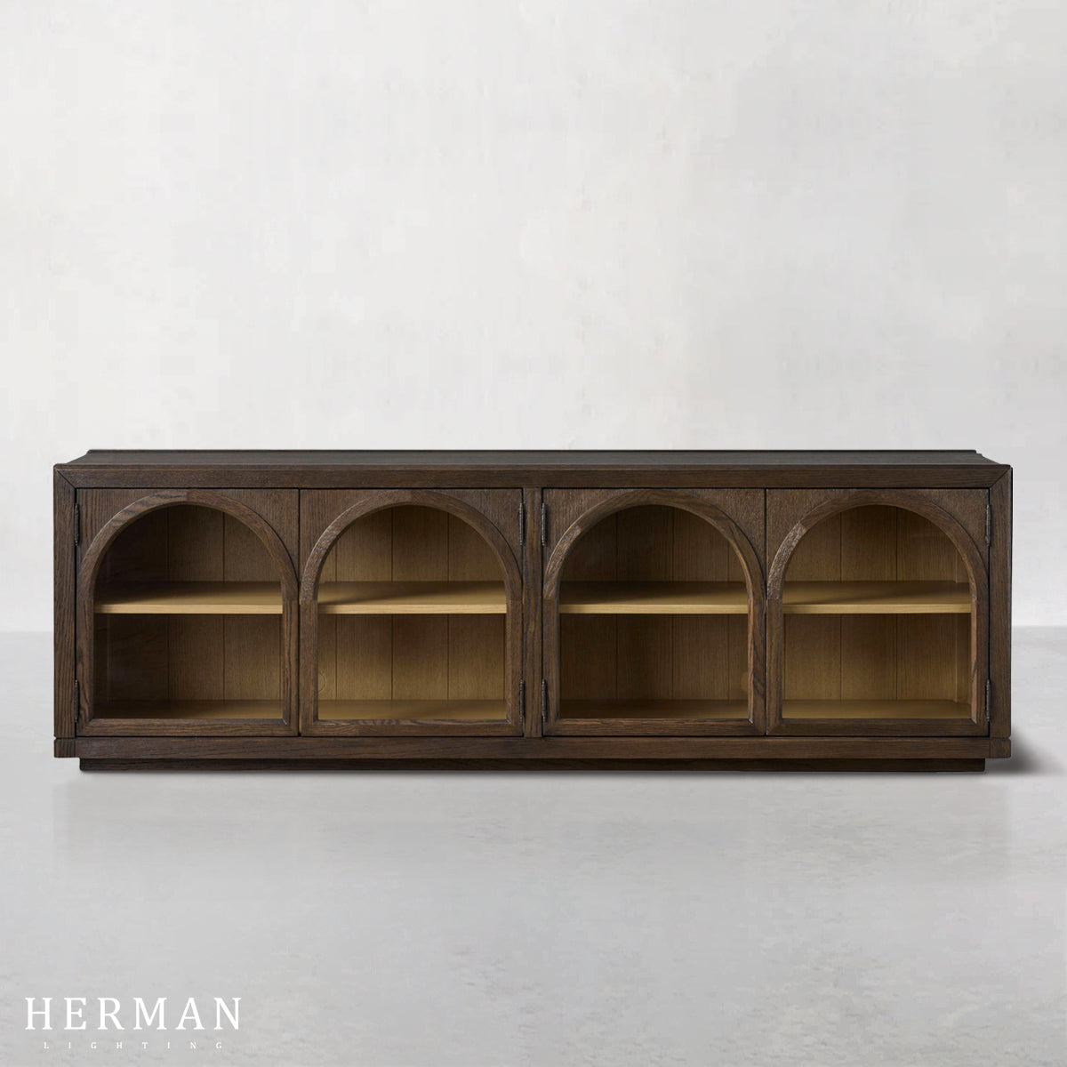Hattie Media Console in Oak 80"W