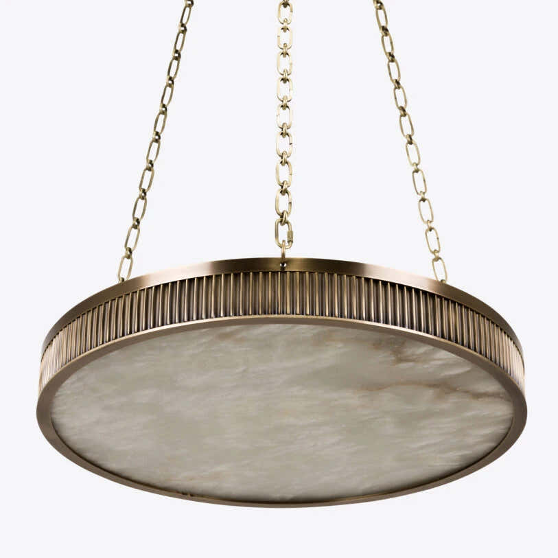 Chaplin Alabaster Plafonnier Chandelier