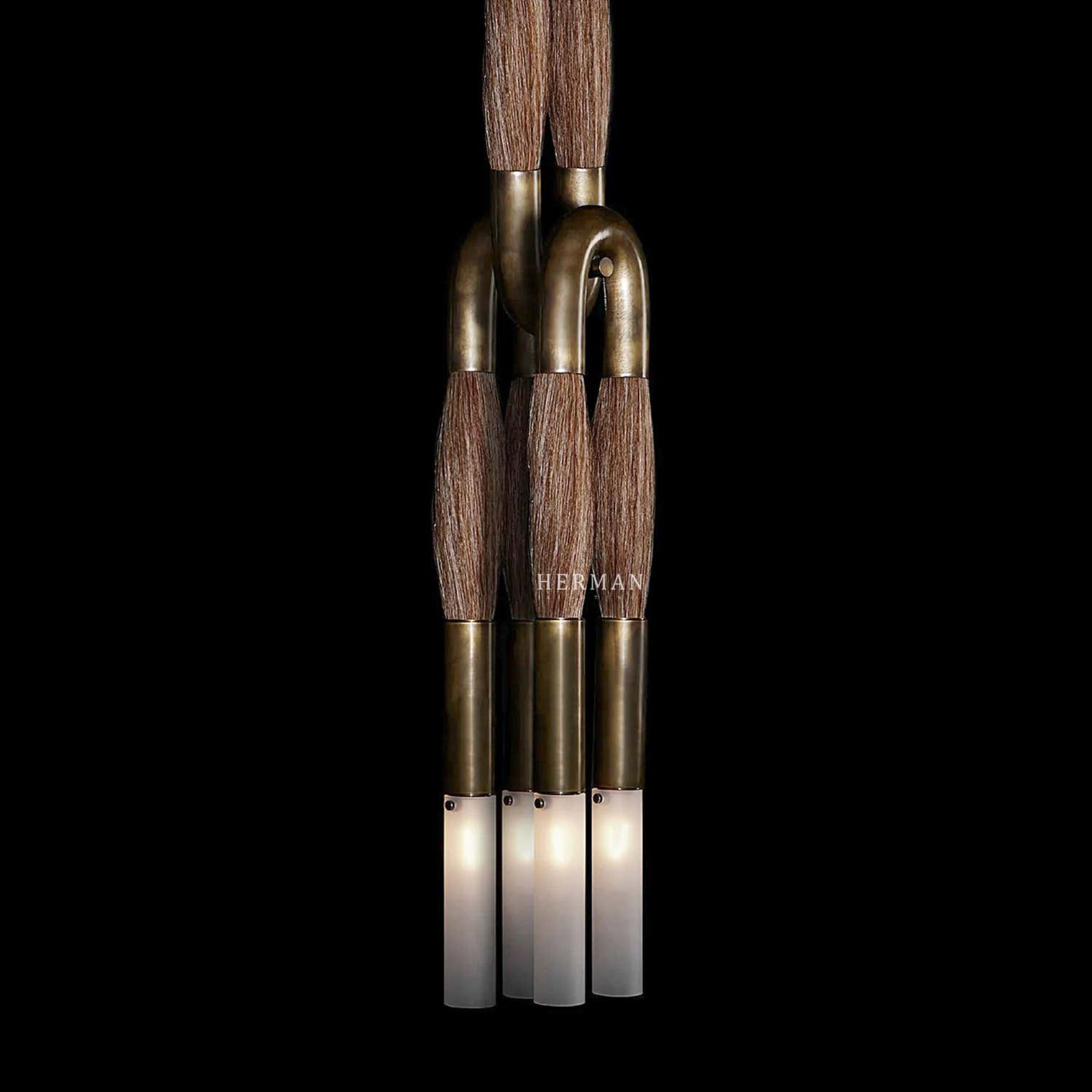 Heritage Horsehair 4-Light Pendant