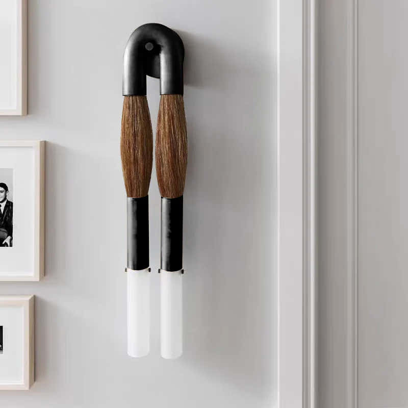 Double Head Antonia Horsehair Sconce