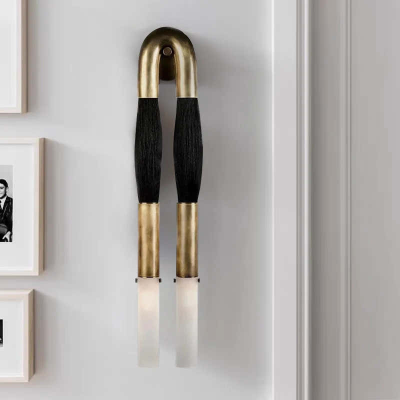 Double Head Antonia Horsehair Sconce