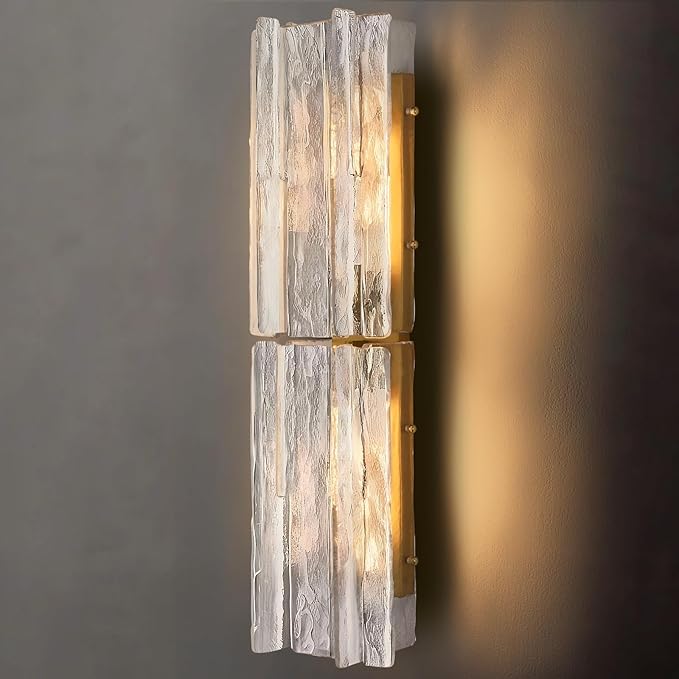 Lattiace Clear Glass Wall Sconce