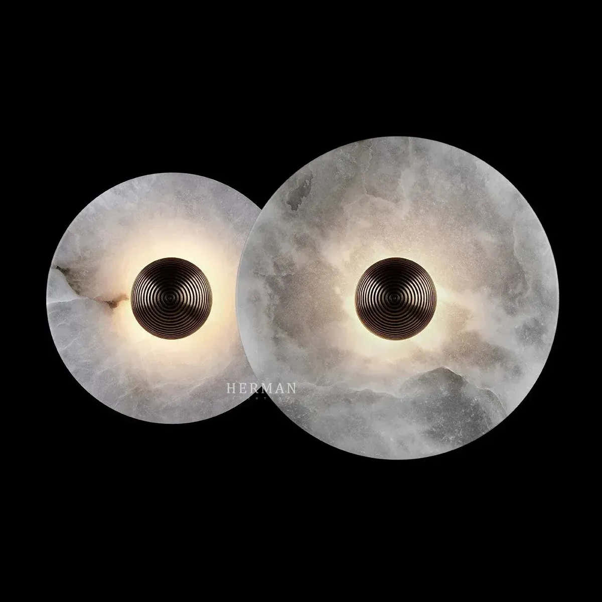 Median Alabaster Flush mount - 2 Surface