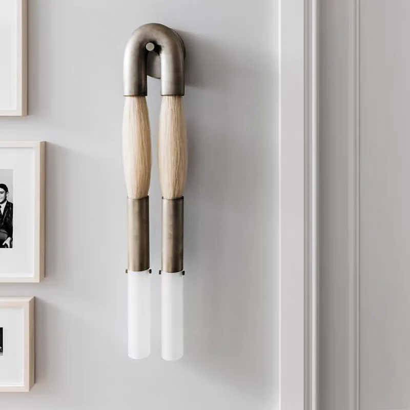 Double Head Antonia Horsehair Sconce